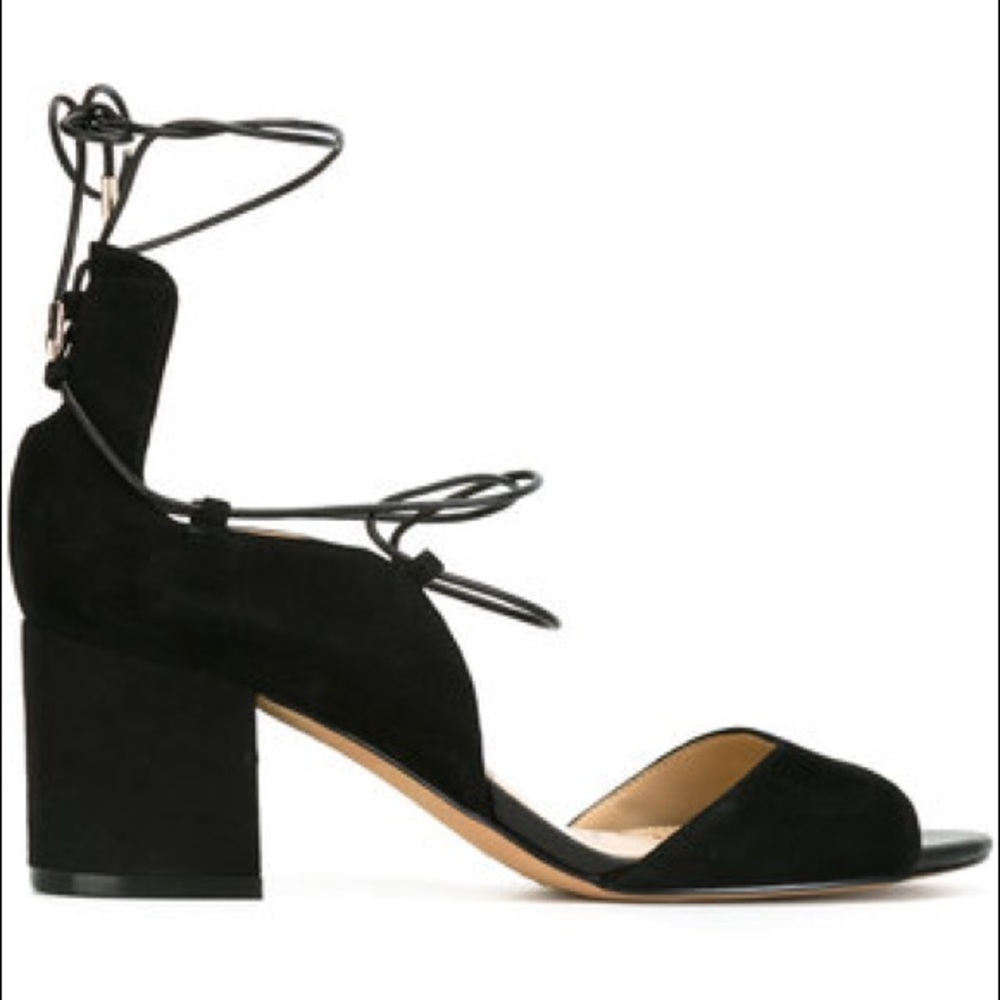 Sam Edelman Serene Block Heel Lace Up Sandals - Picture 2 of 8